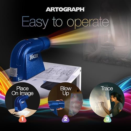 Artograph LED Tracer Opaque Art Projector, 2X-14X Enlargement, 5"x5" Copy - style: LED Tracer