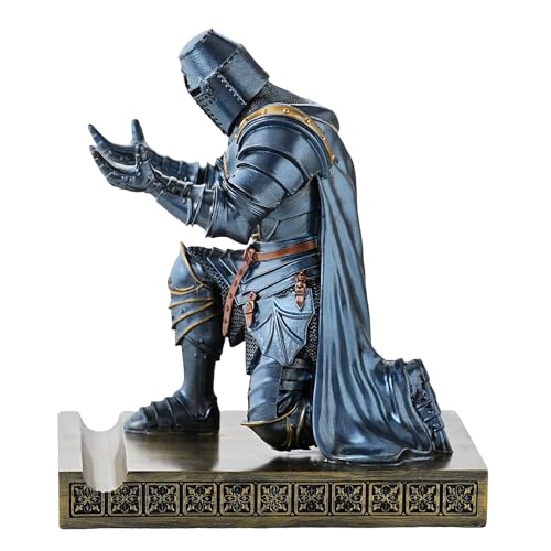 Medieval Templar Vanguard Officer Knight Pen Holder Desk Organizers Blue - color: Blue