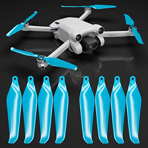 Master Airscrew Stealth Propellers for DJI Mini 3 Pro & Mini 4 Pro - Blue, 4 propellers in Set - color: Blue
