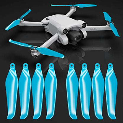 Master Airscrew Stealth Propellers for DJI Mini 3 Pro & Mini 4 Pro - Blue, 4 propellers in Set - color: Blue