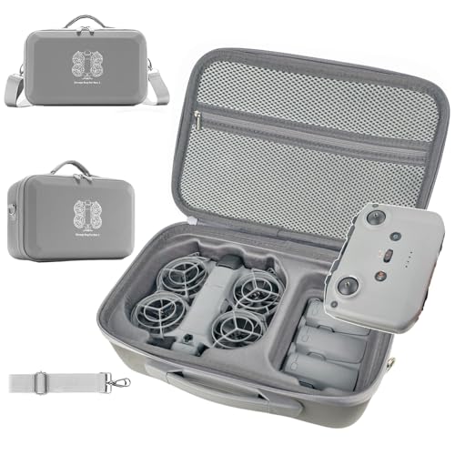Hard Carrying Case for DJI Neo 2 Drone Fly More Combo Drone, Waterproof Travel Storage Shoulder Bag for DJI Neo 2 RC-N3 Controller, Battery Charger Hub & Accessories - color: Neo 2
