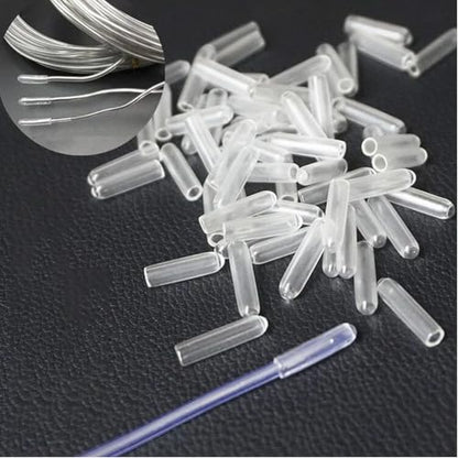 60 Pack Aluminum Craft Wire Rubber End Caps Protector End Tips Cover for Aluminum Craft Wire Bendable Armature Wire Sculpture Jewelry Making Floral Wreath Crafting Antler Frame Wire Wrapping