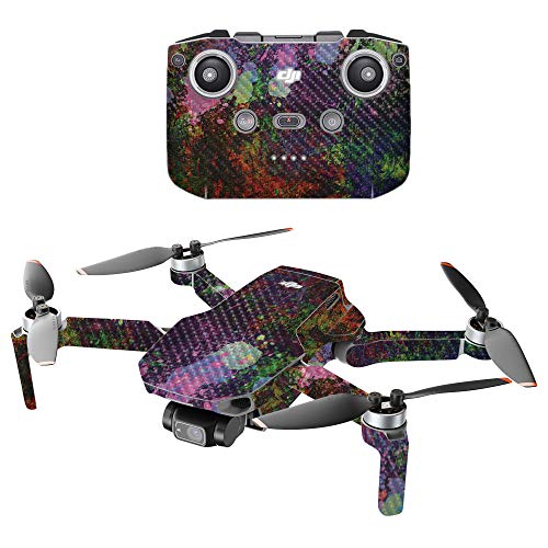 MIGHTY SKINS MightySkins Carbon Fiber Compatible with DJI Mini 2 Portable Drone - Paint Drip | Protective, Durable Textured Carbon Fiber Finish | Easy to Apply and Change Styles | Made in The USA - color: Paint Drip