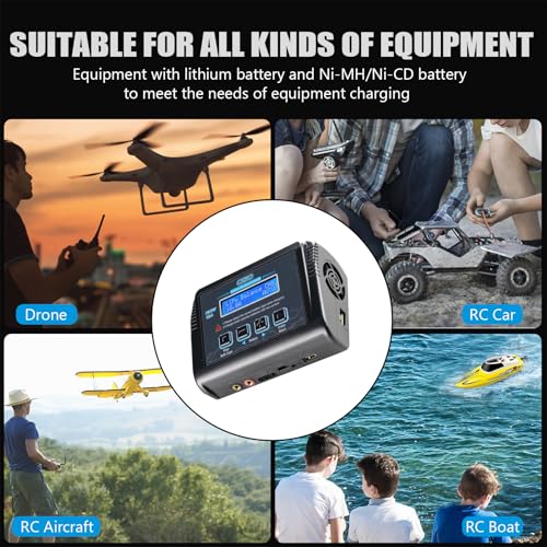 LiPo Battery Charger, 150W 10A Balance Fast Charger for RC Car Drone