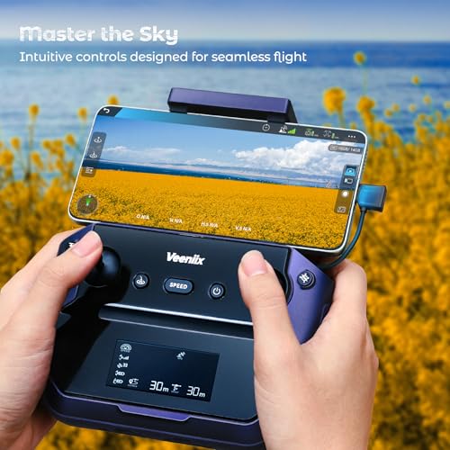 Veeniix V11Air 6K Drone with Camera for Adults + 4 Pcs Original High-Durability Propellers