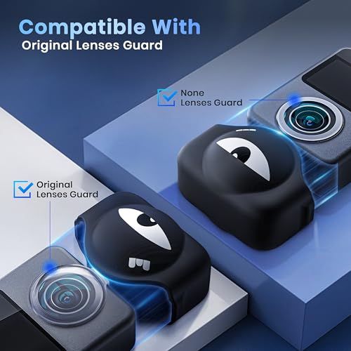 STARTRC PHOTO Lens Protector for DJI OSMO 360 Accessories, Lovely Silicone Lens Cap with Screen Protector Set