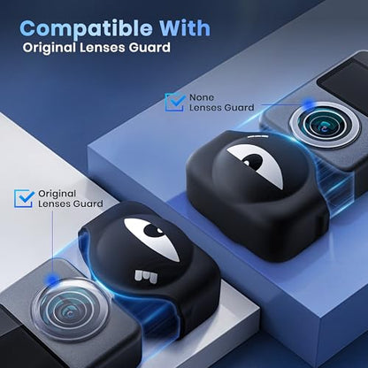 STARTRC PHOTO Lens Protector for DJI OSMO 360 Accessories, Lovely Silicone Lens Cap with Screen Protector Set