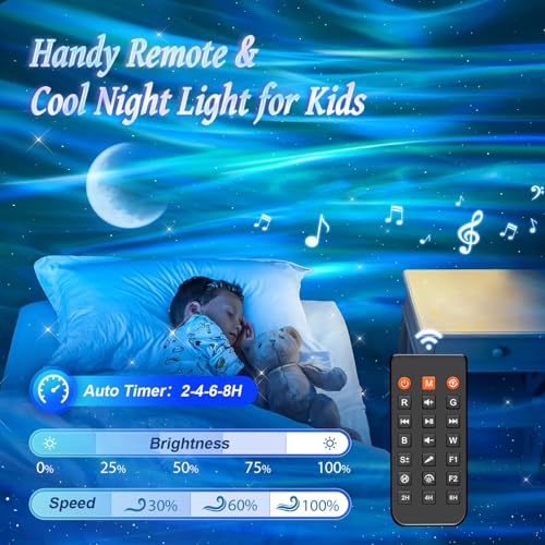 One Fire Northern Lights Projector Galaxy 7-15 Year Old Boy Birthday Gifts - color: Black