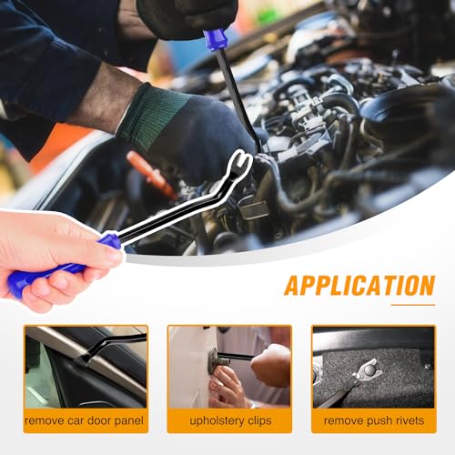 GOOACC 900Pcs Plastic Rivets and Auto Body Fasteners Assortment - color: 855Pcs Clips + 45 Remover
