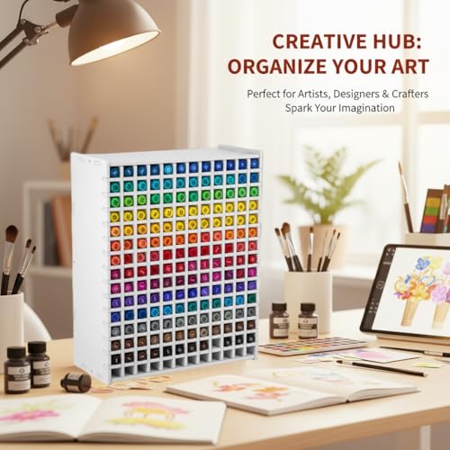 DAYUMKOU 2 Pcs 180 Marker Organizer Holder with 5mm Wood Plastic Board