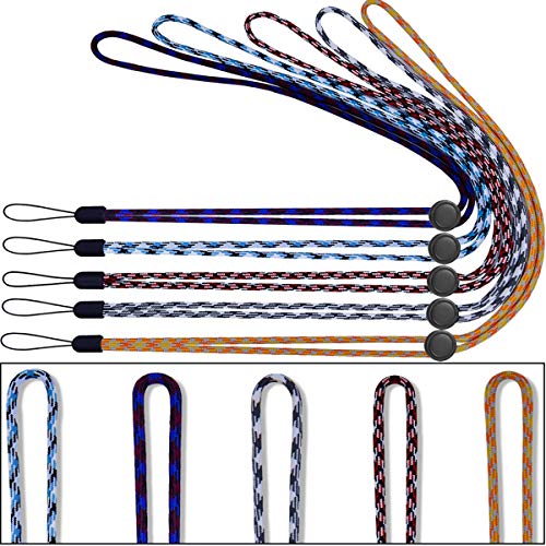 YOUOWO 5Pack 5Colours Adjustable Lanyards Multicolor,Neck Strap Lanyard - color: Colors
