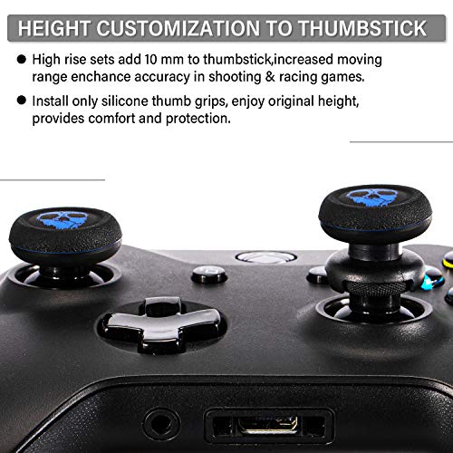 FPS Thumbstick Extender Rubber Silicone Grip Cover 2 Sets for Xbox Series X/S & Xbox One Controller(Ghost Blued) - color: 5