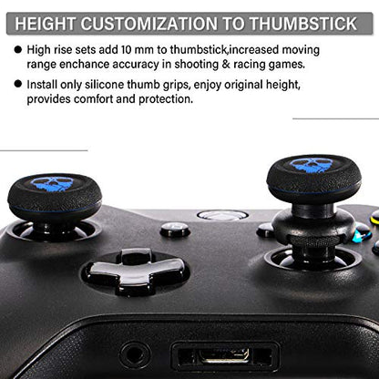 FPS Thumbstick Extender Rubber Silicone Grip Cover 2 Sets for Xbox Series X/S & Xbox One Controller(Ghost Blued) - color: 5