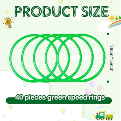 Deekin Agility Rings Speed and Agility Training Ring - color: Green, size: 15 Inch