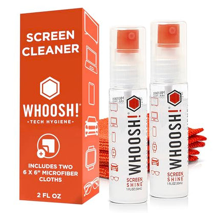 WHOOSH! Screen Shine Go – Refillable Screen Cleaner Kit, Set of 2, 1 fl oz - size: 1 fl oz (Pack of 2)