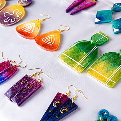 LET'S RESIN Earring Resin Molds, 171Pcs Jewelry Making Kit - color: Geometric Earring Molds