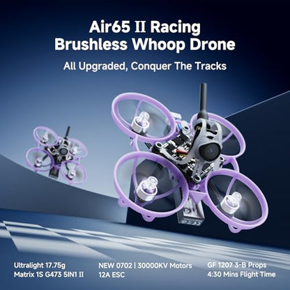 BETAFPV Air65 II Brushless Whoop Quadcopter Ultralight for 1S FPV Racing