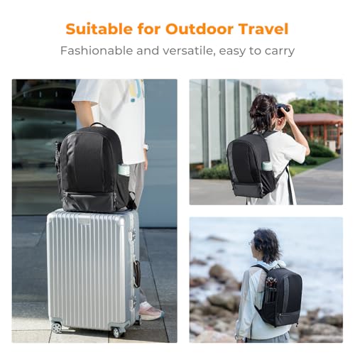K&F CONCEPT Camera Backpacks for Photographers Travel Bag for Tripod Camera Lence Accessory with laptop compartment and Rain Cover Multi-Functional Camera Bags for Dslr Cameras - style: Classic
