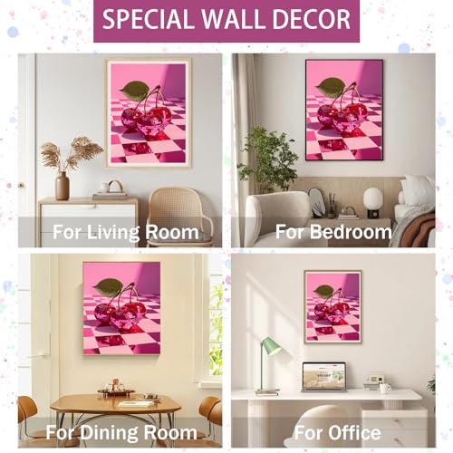 Gamteldot Disco Cherry Diamond Art Kits for Adults,Diamond Painting Kits - color: Cherry B