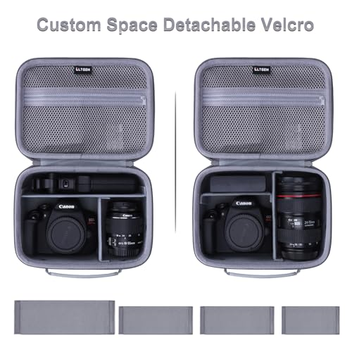 Small Camera Case Bag for Canon EOS Rebel T7/R50//R100 DSLR Camera Gray - color: Gray, size: Small