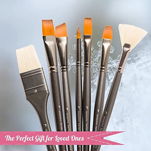 D'Artisan Shoppe Paint Brushes, Professional Acrylic Oil Paint Brush Set