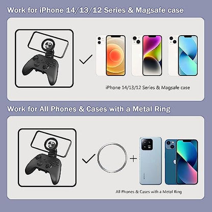 NBCP Xbox Controller Phone Mount - Gaming Phone Holder,MagSafe Phone Mount Magnetic for Xbox One & Xbox Series X|S Controllers - color: For Xbox One Controller