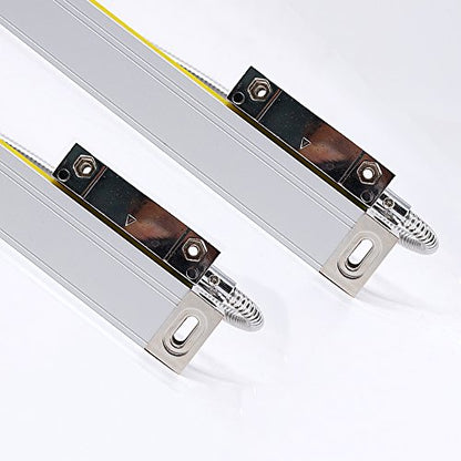 FASTTOBUY 2 Axis DRO Digital Readout 0-1000mm Travel Length 5um Precision Linear Glass Scale for CNC Milling Lathe EMD Machine (Customized Size) - size: Customized Size
