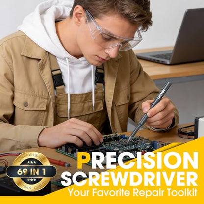 69-in-1 Precision Screwdriver Set, Magnetic Repair Kit for iPhone - size: 69-in-1 S2 Steel