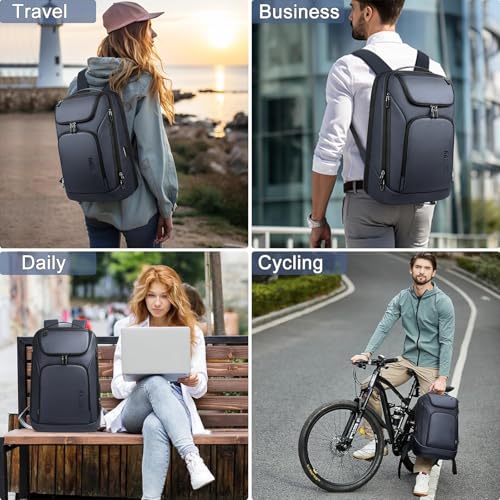 hk Business Smart Backpack for Men Anti-Theft for 17.3 Inch Laptop - color: Blue
