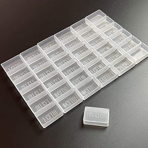 FCLUB 100PCS Clear Watercolor Full Pans, Empty Paint Pans - color: Clear, size: 24 Pieces 3 ml Full Pans