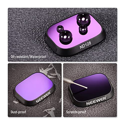 NEEWER ND Filter Set Compatible with DJI Mini 3 / Mini 3 Pro, 6 Pack - size: Mini 3Pro, style: 6 Packs ND/CPL (Aluminum)