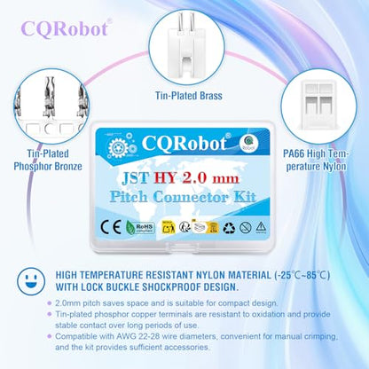 CQRobot JST HY 2.0mm Pitch 2-Pin Electronic Computer Connector Adapter - size: 2P, style: HY