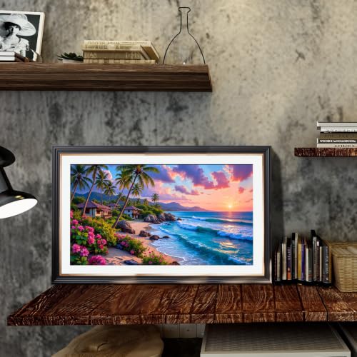 JOOZ Large Diamond Art Kits for Adults - 5D Sunset Beach Diamond Painting - color: Sunset Beach 059
