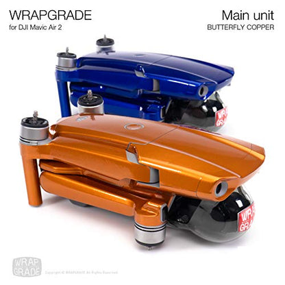 Wrapgrade Main Unit Skin Compatible with DJI Mavic Air 2 (Butterfly Copper) - color: BUTTERFLY COPPER
