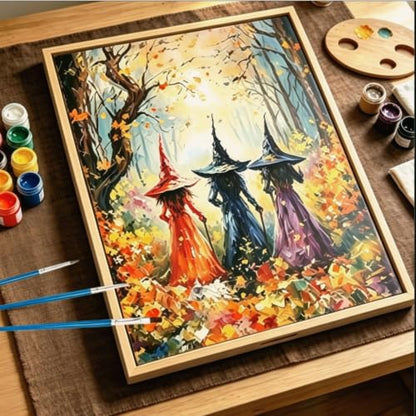 CSZPPQAF Halloween Witch Paint by Numbers Kits for Adults Beginners - color: PB93-1