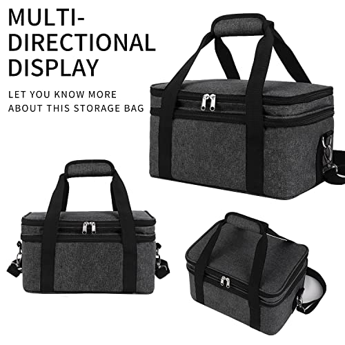 Acrylic Paint Storage Case, Black, Unisex, Plastic and Leather, Ideal for Artists on-the-go