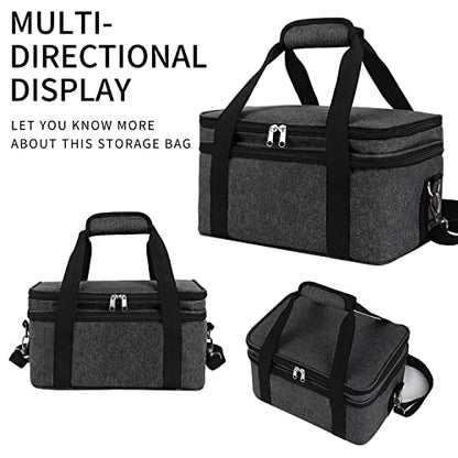 Acrylic Paint Storage Case, Black, Unisex, Plastic and Leather, Ideal for Artists on-the-go