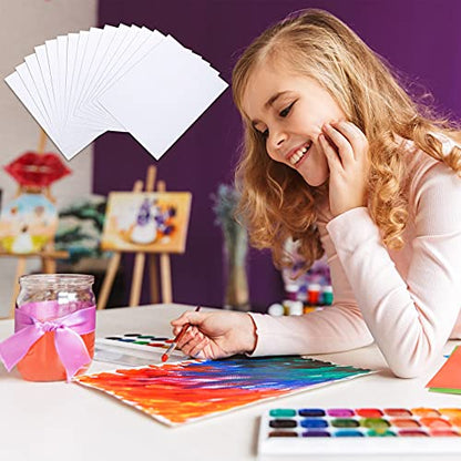 TecUnite 4 x 4 Inch 60 Sheets Watercolor Paper Pad Bulk - size: 4 x 4 inch