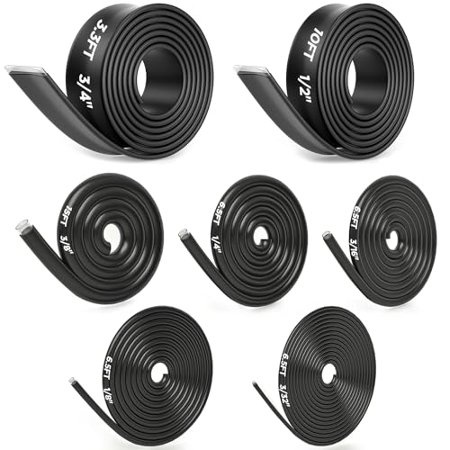 7-Size Heat Shrink Tubing Roll Kit: 4:1 Adhesive Lined, 54 Ft Marine Grade Waterproof, Insulated Sealed, Oil-Proof & Wear-Resistant, for Home Use & Industrial Applications (Black) - color: Black