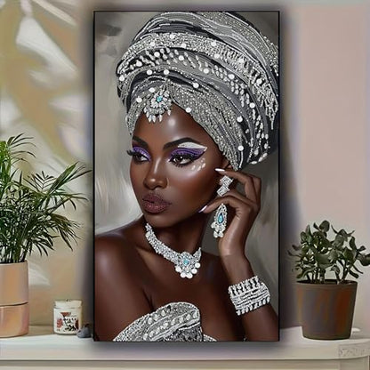 African Pearl Art Kits for Adults,DIY Diamond Painting kit for Beginners - color: 501