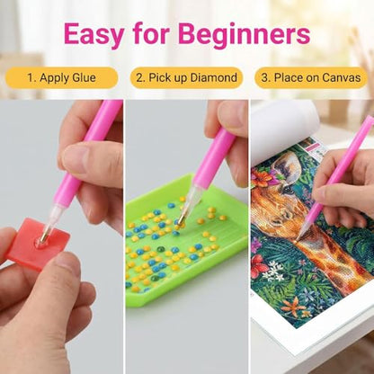 WUSARPLY Giraffe Diamond Painting Kits for Beginner Adults - color: YA008