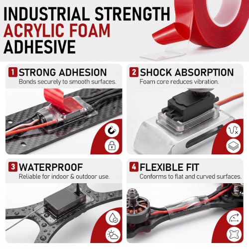 32FT Double Sided Clear Servo Tape,Heavy Duty Automotive Double Sided Tape