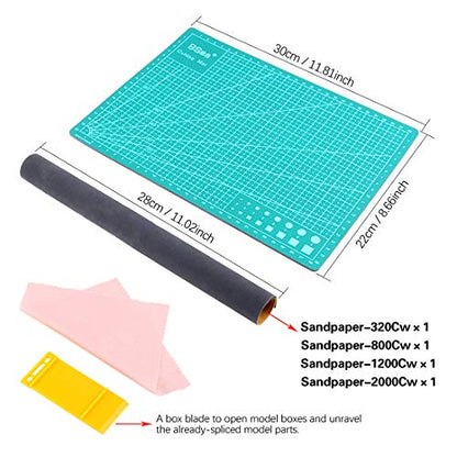 Keadic 43Pcs Tools Gunpla Tool Kits Model Tool Kit Hobby Building Tools Kit Professional Model Tools Kit Modeler Basic Tools Craft Set for Hobby Building