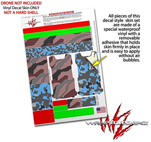 Skin Decal Wrap 2 Pack Compatible with DJI Ryze Tello Camouflage Pink Drone NOT Included