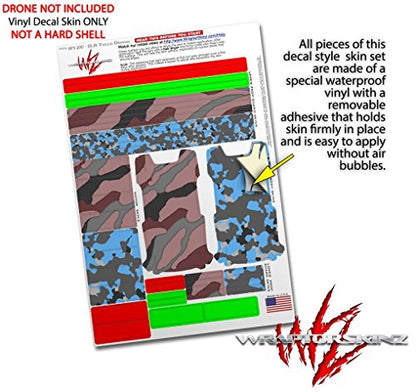 Skin Decal Wrap 2 Pack Compatible with DJI Ryze Tello Camouflage Pink Drone NOT Included