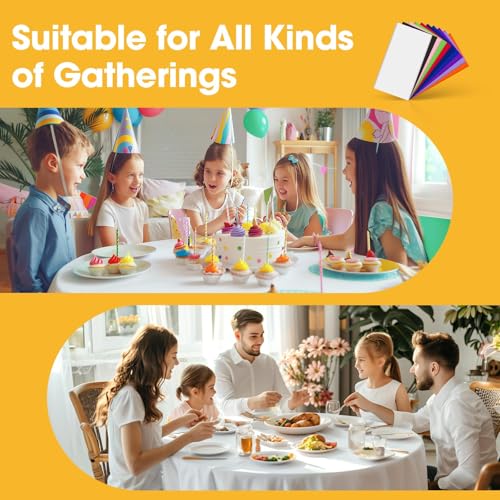 Niuara White Plastic Table Cloth Disposable, 4 Pack, 84 in - color: White, size: 84" Round - 4 Packs
