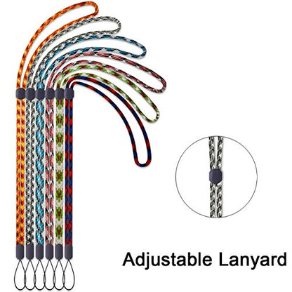 Foshine Lanyards,Adjustable Lanyard 6pcs Colors long Neck Lanyards Straps - color: 6 Colors