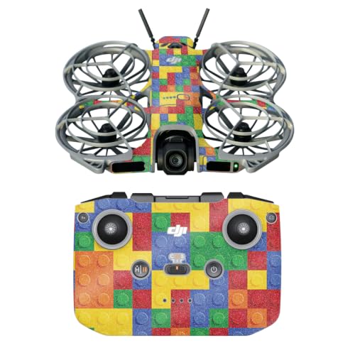 Glossy Glitter Drone Skin Compatible with DJI Neo 2 - Brick By Brick - Premium 3M Vinyl Protective Wrap Decal Cover - Easy to Apply | Crafted in the USA by MightySkins - color: Brick By Brick, size: DJI Neo 2, style: Glossy Glitter Finish