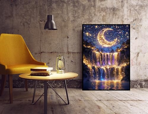 Waterfall Diamond Art Kits for Adults, 5D Diamond Painting Kits for Adults - color: Waterfall