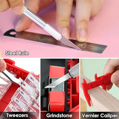 FASTPRO 40-Piece Exacto Knife, Precision Hobby Knife Kit for Art Crafts